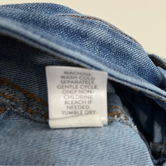 J.Jill Blue Patch Pockets Cuffed Hem Denim Jeans - Picture 10 of 15